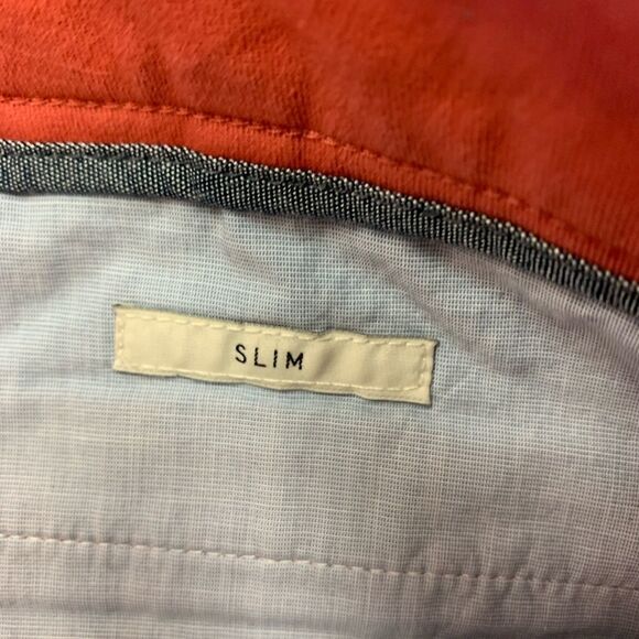 Hawker Rye Washed Red Twill Slim Pants 31/30 - Picture 4 of 6